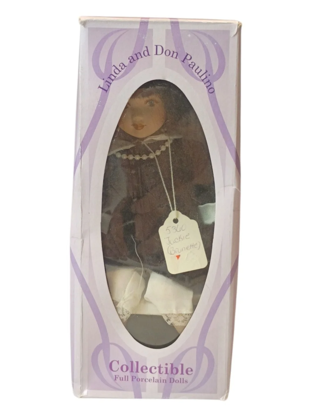 #6015 Linda & Don Paulino Jackie Brunette #5360 Full Porcelain Collectible Doll